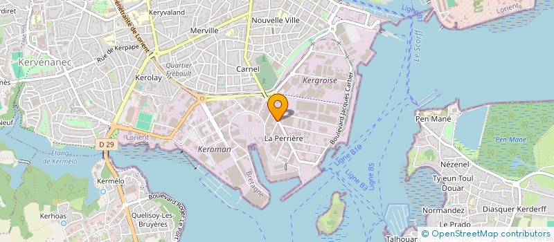 localisation de l'entreprise VERGOTTE  LORIENT