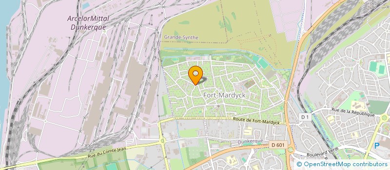 localisation de l'entreprise VERHAGHE ET FILS à DUNKERQUE