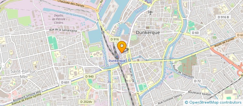 localisation de l'entreprise VERHILLE ET CIE COURTAGE FRET à DUNKERQUE