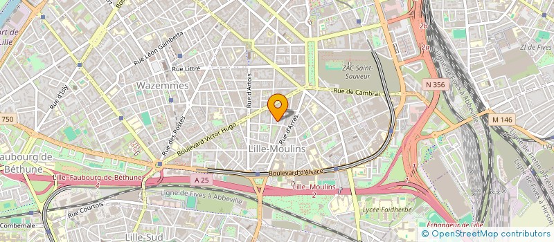 localisation de l'entreprise VERHILLE-WILLEMS à LILLE