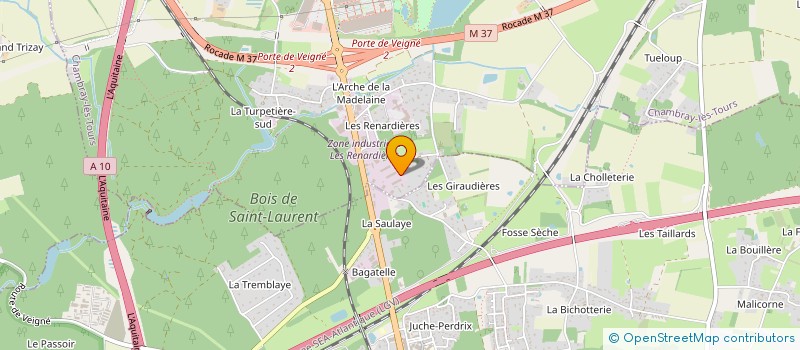 localisation de l'entreprise VERIAL à CHAMBRAY-LES-TOURS