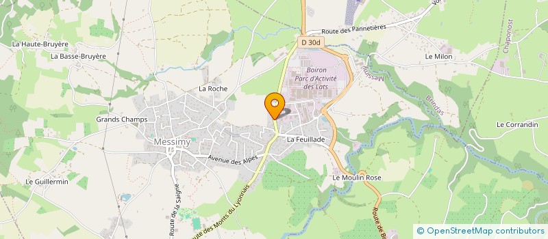 localisation de l'entreprise VERICEL à MESSIMY