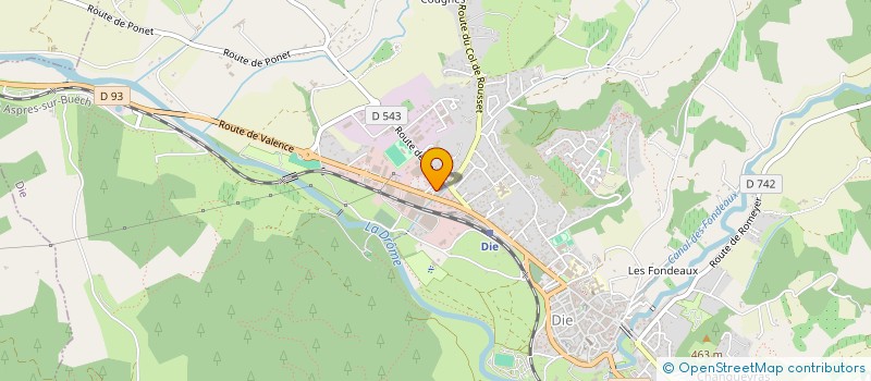 localisation de l'entreprise VERICEL SPORTS à DIE