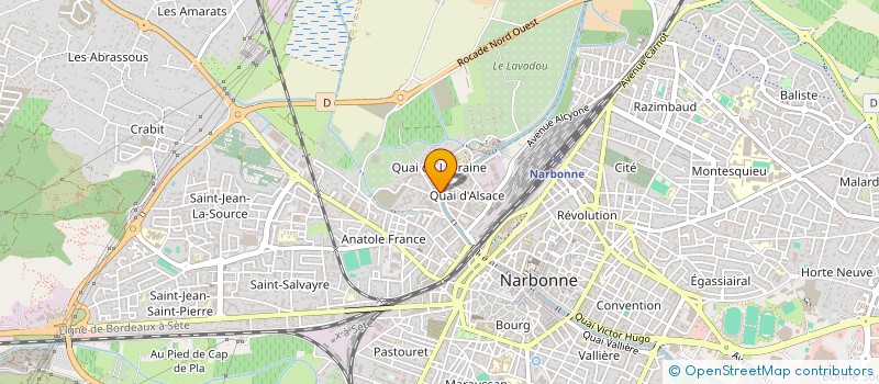 localisation de l'entreprise VERICLAU  NARBONNE