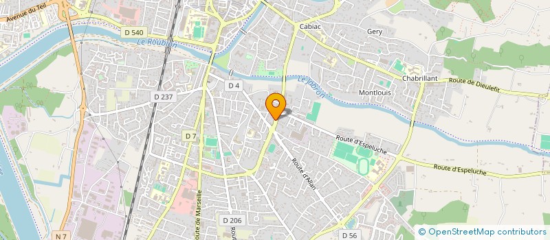 localisation de l'entreprise VERIDAN à MONTELIMAR