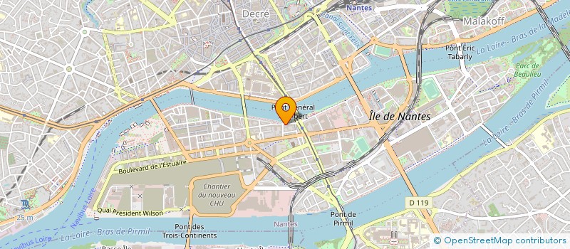 localisation de l'entreprise VERIDIS à NANTES