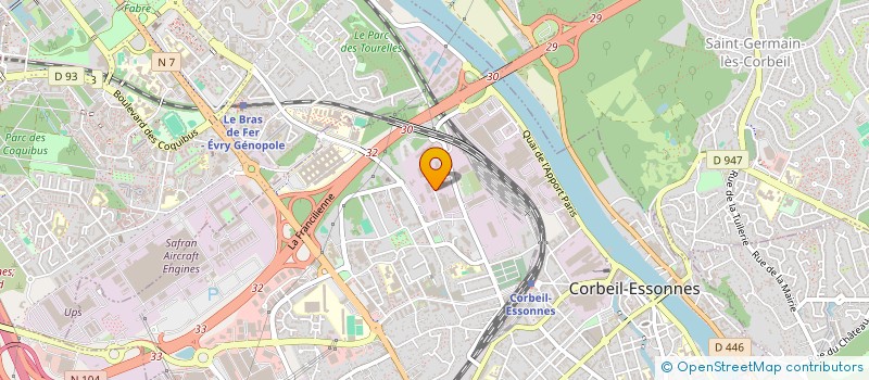 localisation de l'entreprise VERIDIS à CORBEIL-ESSONNES
