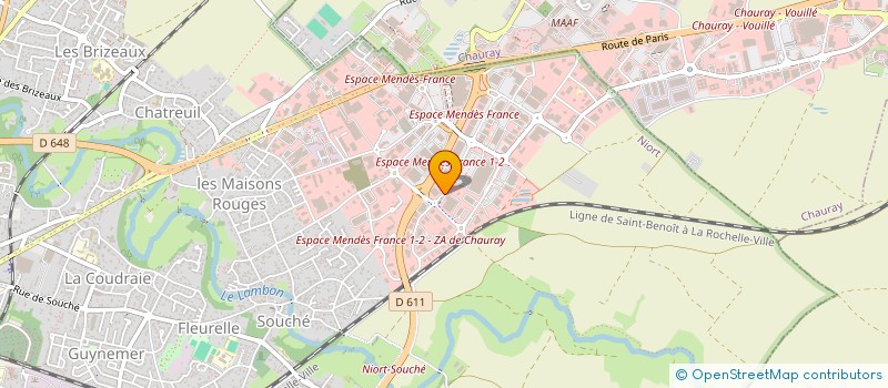 localisation de l'entreprise VERIDIS à NIORT