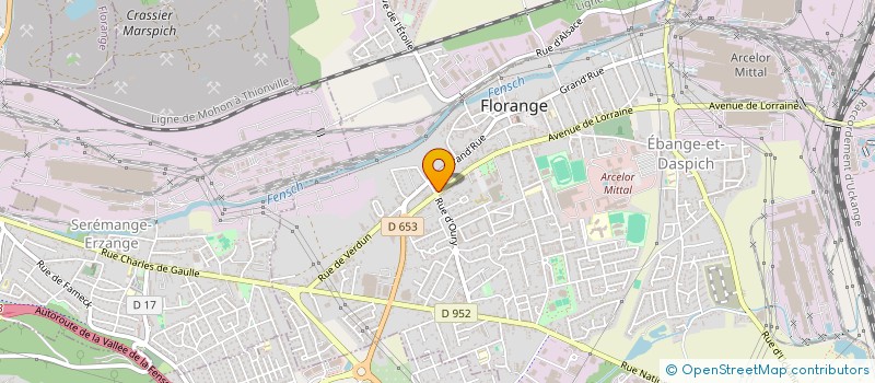 localisation de l'entreprise VERIF'AUTOS FLORANGE  FLORANGE