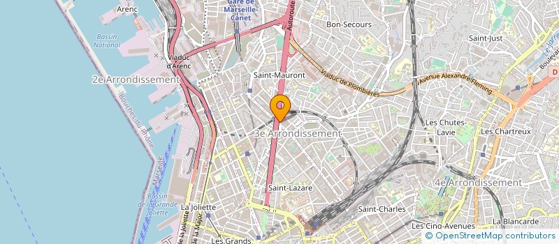 localisation de l'entreprise VERIFICATION TECHNIQUE NATIONAL AUTO MOTO à MARSEILLE