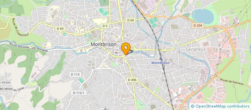 localisation de l'entreprise VERIFOREZ à MONTBRISON