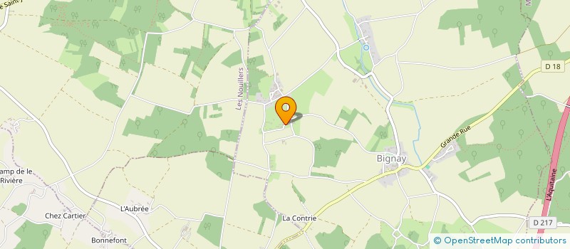 localisation de l'entreprise VERIN 33  BIGNAY