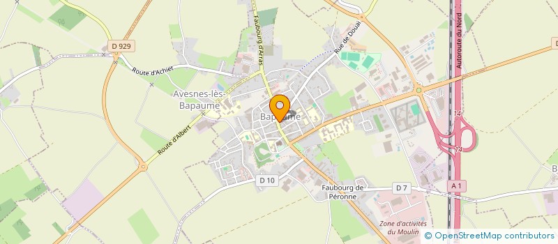 localisation de l'entreprise VERIN AUDITION BAPAUME  BAPAUME