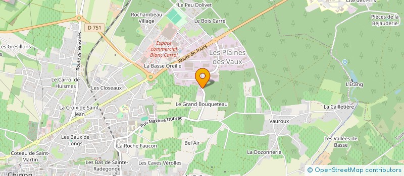 localisation de l'entreprise VERIN ET MAINTENANCE HYDRAULIQUE  CHINON