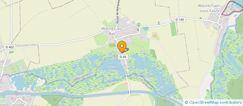 localisation de l'entreprise VERIN RESTAURATION à WASNES-AU-BAC