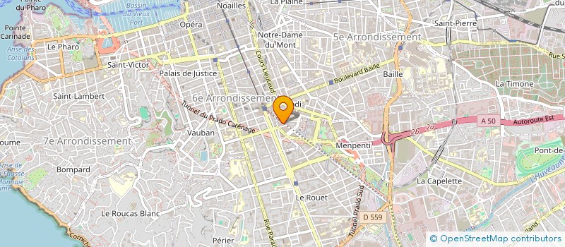 localisation de l'entreprise VERINEL à MARSEILLE