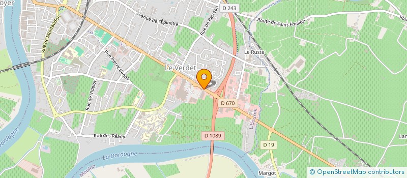 localisation de l'entreprise VERINVEST à LIBOURNE