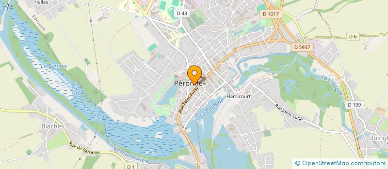 localisation de l'entreprise VERINVEST à PERONNE