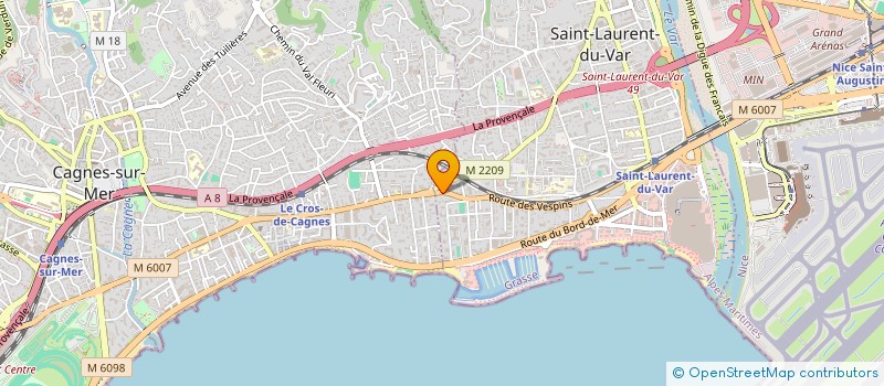 localisation de l'entreprise VERIP ETANCHEITE à SAINT-LAURENT-DU-VAR