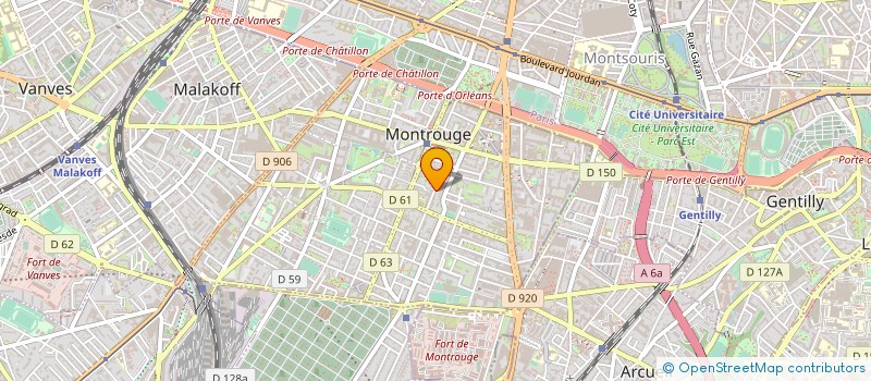 localisation de l'entreprise VERIQLOUD  MONTROUGE