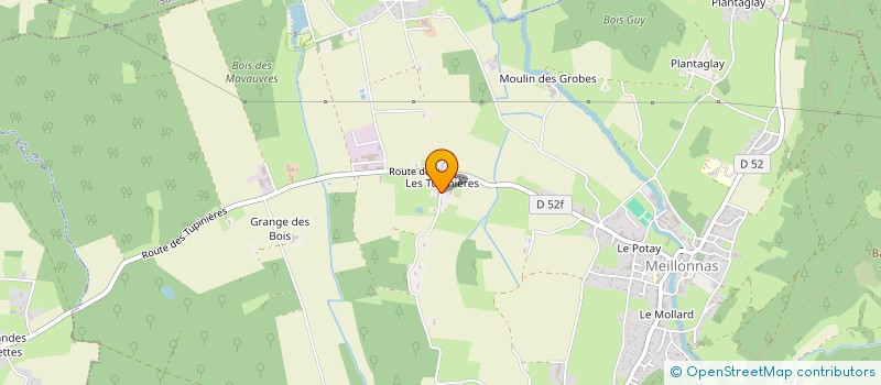 localisation de l'entreprise VERIS TP & PROJETS à MEILLONNAS