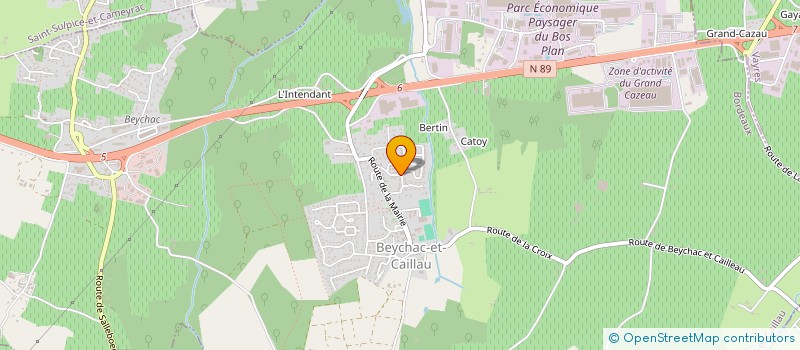 localisation de l'entreprise VERISAV  BEYCHAC-ET-CAILLAU