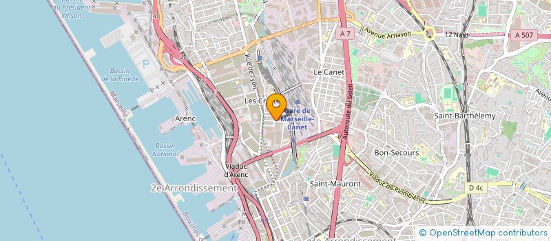 localisation de l'entreprise VERITAINER à MARSEILLE