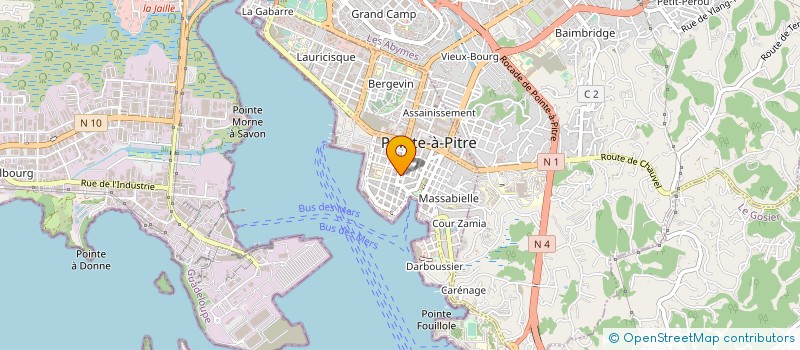 localisation de l'entreprise VERITE DISTRIBUTION à POINTE A PITRE