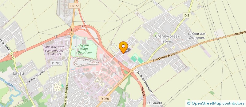 localisation de l'entreprise VERITECH GRAND EST  CRENEY-PRES-TROYES