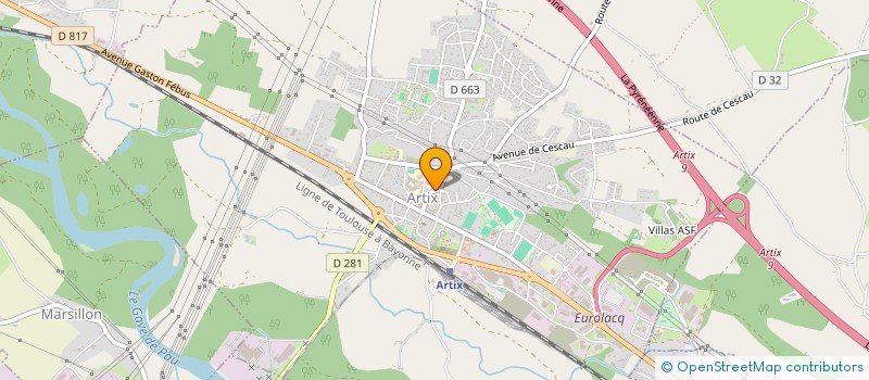 localisation de l'entreprise VERITIF à ARTIX