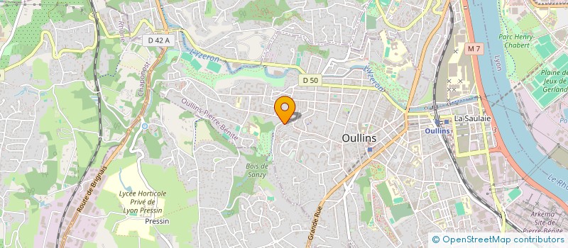 localisation de l'entreprise VERJAT SARL  OULLINS-PIERRE-BENITE
