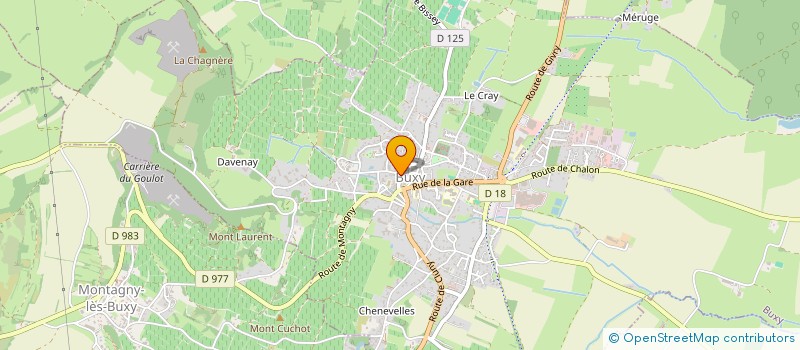 localisation de l'entreprise VERJU  BUXY