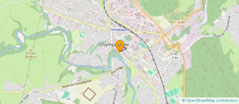 localisation de l'entreprise VERJUS ANDRE ET FILS à CHAMPAGNOLE
