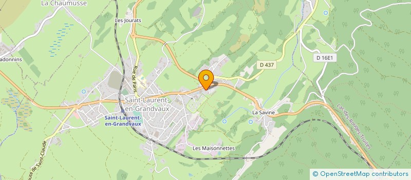 localisation de l'entreprise VERJUS SPORTS à SAINT-LAURENT-EN-GRANDVAUX