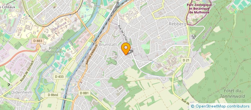 localisation de l'entreprise VERKOR  BRUNSTATT-DIDENHEIM