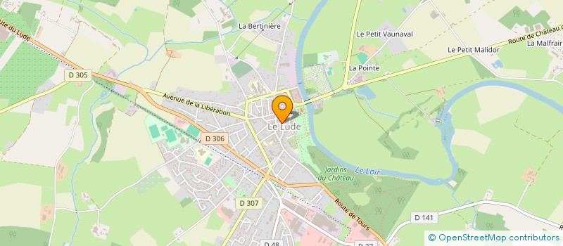 localisation de l'entreprise VERLAC FLEURISTE  LE LUDE