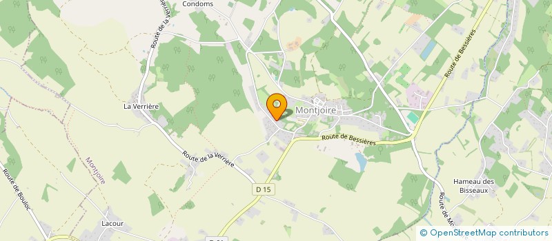 localisation de l'entreprise VERLAGUET INTERVENTIONS PEINTURES V.I.P.  MONTJOIRE