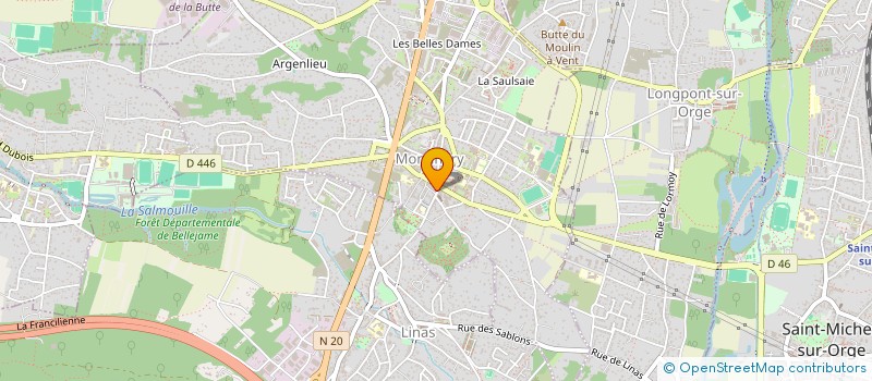 localisation de l'entreprise VERLAIN'S à MONTLHERY