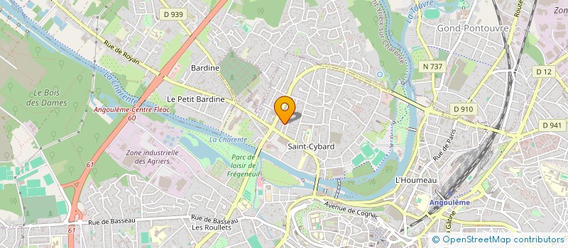 localisation de l'entreprise VERLAINE ETC à ANGOULEME