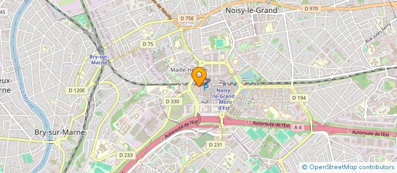 localisation de l'entreprise VERLAND COUVERTURE à NOISY-LE-GRAND