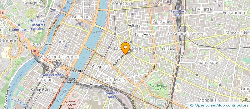 localisation de l'entreprise VERLENE SARL  LYON