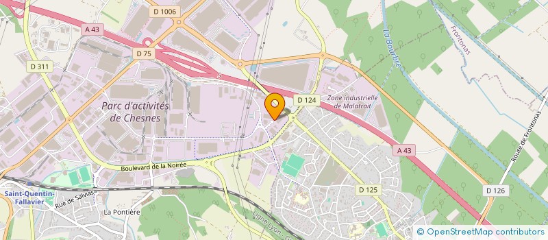 localisation de l'entreprise VERLEST INTERNATIONAL LOGISTIK  SAINT-QUENTIN-FALLAVIER