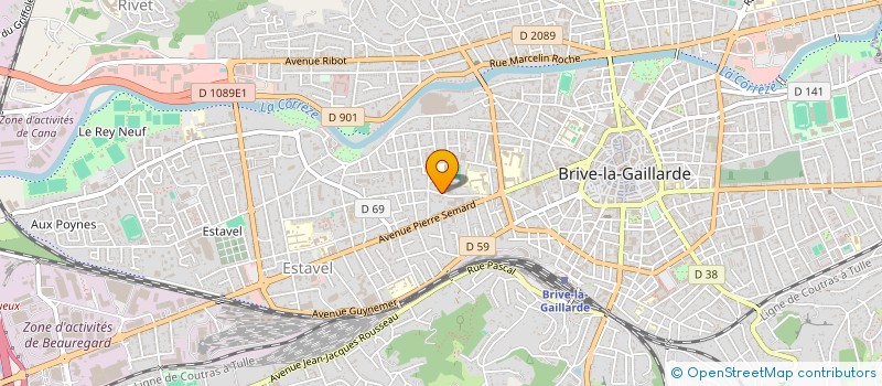 localisation de l'entreprise VERLHAC JEAN LOUIS ET  VERLHAC PIERRE  BRIVE-LA-GAILLARDE