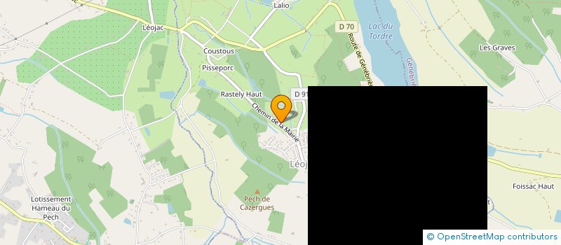 localisation de l'entreprise VERLHAC-OXYGENE  VERLHAC-TESCOU