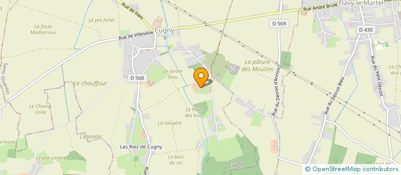 localisation de l'entreprise VERLIN  CUGNY