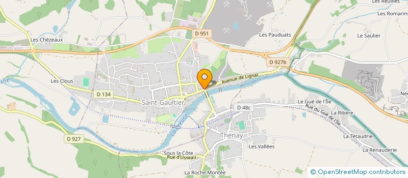 localisation de l'entreprise VERLINDE RABOURDIN  SAINT-GAULTIER