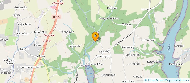 localisation de l'entreprise VERLINGUE JEAN YVES  PLOMELIN