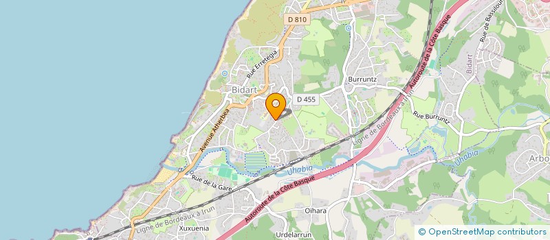 localisation de l'entreprise VERLUV à BIDART