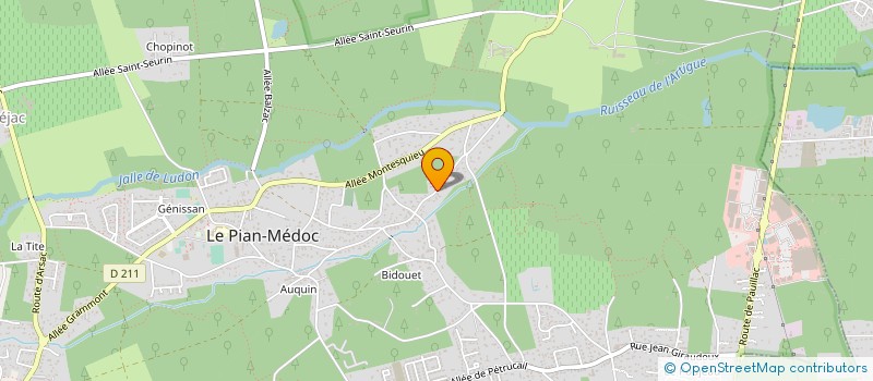 localisation de l'entreprise VERMANDEL CONSTRUCTION à LE PIAN-MEDOC