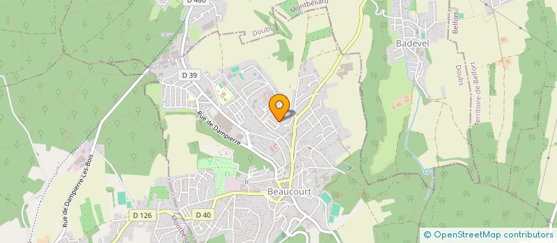 localisation de l'entreprise VERMANN à BEAUCOURT